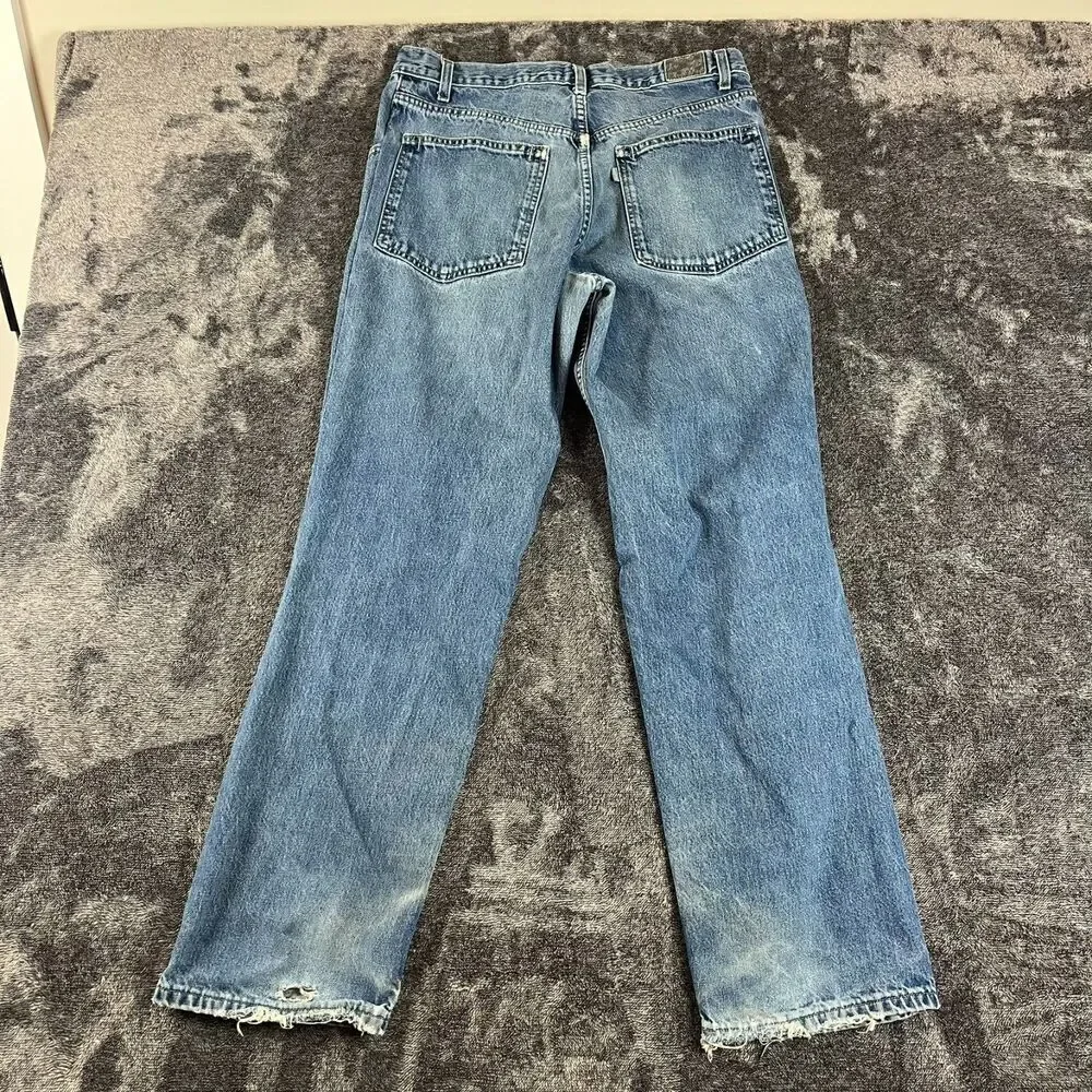Vtg Levi's Silvertab Jeans Baggy Fit Men's 32X32 (32X31) Blue Denim Grunge Skate